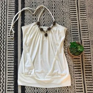 Beaded halter top
